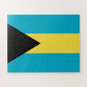 Patriottische Bahamaanse vlag Legpuzzel