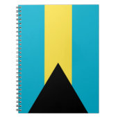 Patriottische Bahamaanse vlag Notitieboek (Voorkant)