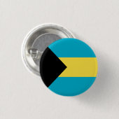 Patriottische Bahamaanse vlag Ronde Button 3,2 Cm (Voorkant /achterkant)