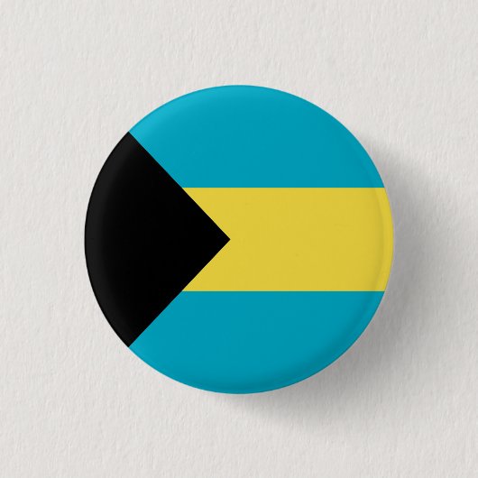 Patriottische Bahamaanse vlag Ronde Button 3,2 Cm (Voorkant)
