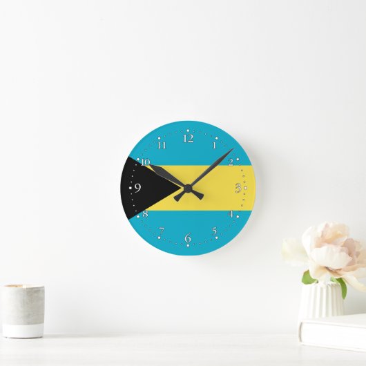 Patriottische Bahamaanse vlag Ronde Klok (Huis)