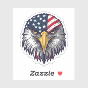 Patriottische Bald Eagle Amerikaanse vlag Amerikaa Sticker