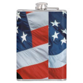 Patriottische Bald Eagle en Amerikaanse vlag Heupfles (Achterkant)