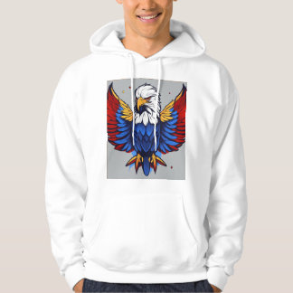 Patriottische Bald Eagle hoodie - Vlieg met vrijhe