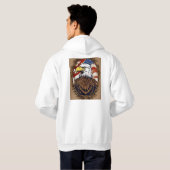 Patriottische Bald Eagle hoodie - Vlieg met vrijhe (Achterkant volledig)