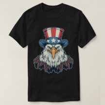 Patriottische Bald Eagle in het Uncle Sam Pet