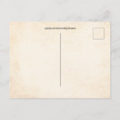 Patriottische Bald Eagle Stem Amerikaanse Vlag Briefkaart (Achterkant)