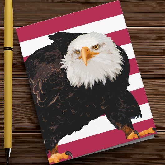 Patriottische Bald Eagle Trotse Amerikaanse vlag M Notitiekaartje