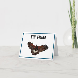 Patriottische Bald Eagle USA Vliegende Gratis Natu Kaart