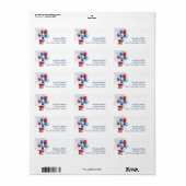 Patriottische ballonnen etiket (Full Sheet)