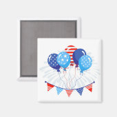 Patriottische ballonnen Magnet (Voorkant / Achterkant)