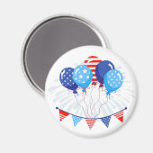 Patriottische ballonnen Magnet (Voorkant / Achterkant)