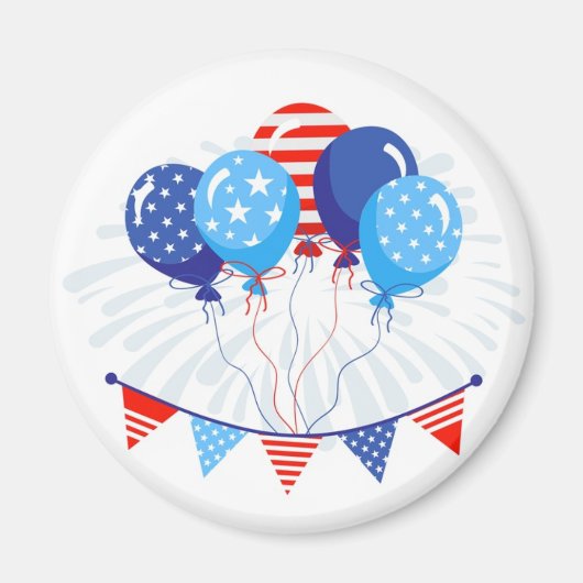 Patriottische ballonnen Magnet (Voorkant)