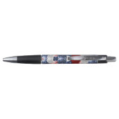 Patriottische ballonnen rood wit blauw naam pen (Achterkant)