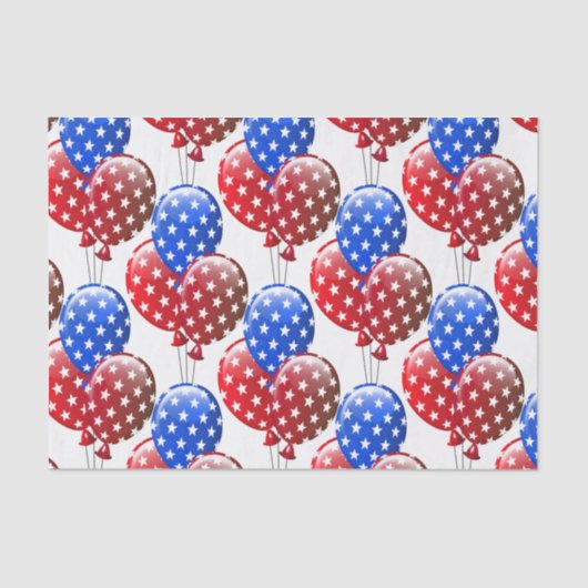 Patriottische ballonnen tissuepapier (Voorkant)