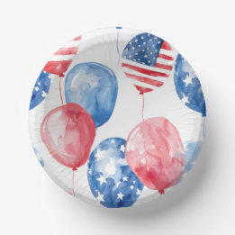 Patriottische ballonnen van de VS Papieren Kommen