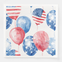 Patriottische ballonnen van de VS Servet