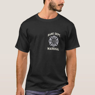 Patriottische Bang Dept MARSHAL 4 juli Vuurwerk Sa T-shirt