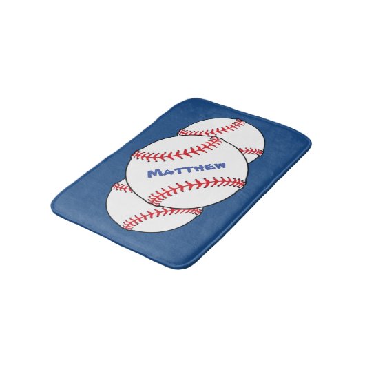 Patriottische Baseball Bath Mats Badmat (Gekanteld)