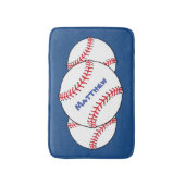 Patriottische Baseball Bath Mats Badmat (Voorkant Verticaal)