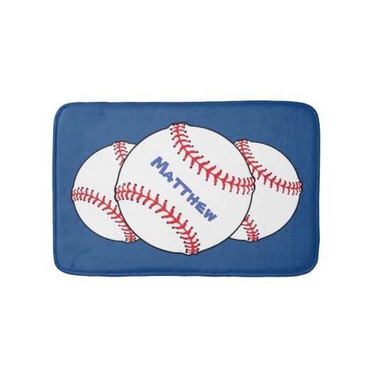 Patriottische Baseball Bath Mats Badmat (Voorkant)