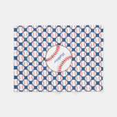 Patriottische Baseball Fleece Blanket (Voorkant (Horizontaal))