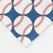 Patriottische Baseball Fleece Blanket Deken (Hoek)