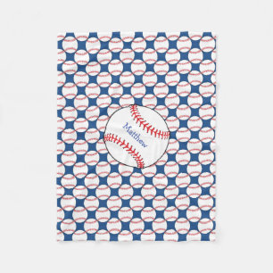 Patriottische Baseball Fleece Blanket Deken