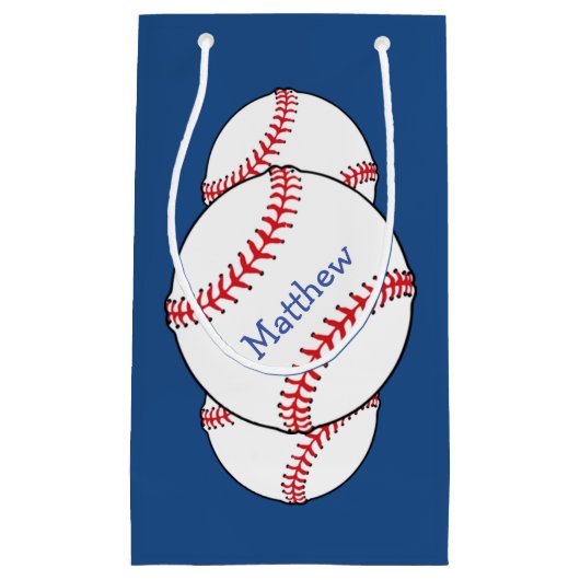 Patriottische Baseball Gift Bag Klein Cadeauzakje (Voorkant)