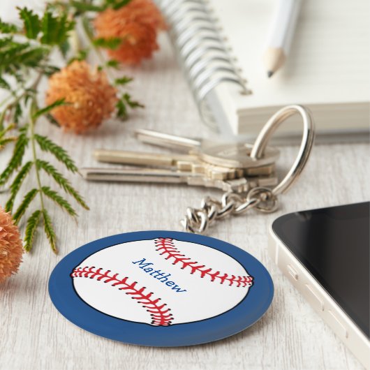 Patriottische Baseball Keychain (Zijkant)