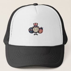 Patriottische Baseball Trio Vintage Vector T-shirt Trucker Pet