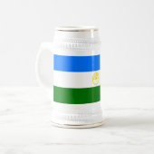 Patriottische Bashkortostan Vlag Bierpul (Voorkant links)