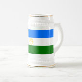 Patriottische Bashkortostan Vlag Bierpul (Voorkant rechts)