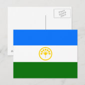 Patriottische Bashkortostan Vlag Briefkaart (Voorkant / Achterkant)