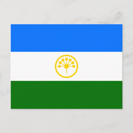 Patriottische Bashkortostan Vlag Briefkaart (Voorkant)