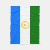 Patriottische Bashkortostan Vlag Fleece Dekbed Deken (Voorkant)