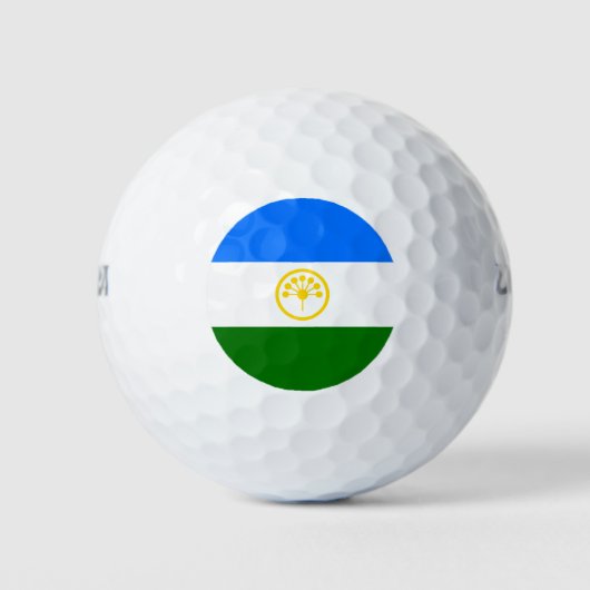 Patriottische Bashkortostan-vlag Golfballen (Voorkant)