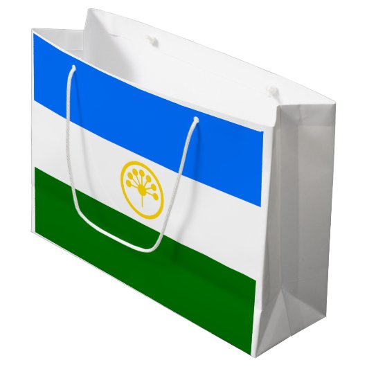 Patriottische Bashkortostan Vlag Groot Cadeauzakje (Voorkant Gekanteld)