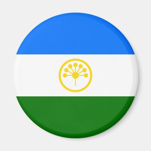 Patriottische Bashkortostan Vlag Magneet (Voorkant)