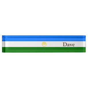 Patriottische Bashkortostan Vlag Naambordje