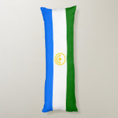 Patriottische bashkortostan vlag Pillow Lichaamskussen (Achterkant (Verticaal))