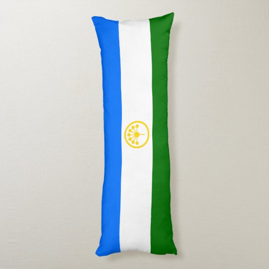 Patriottische bashkortostan vlag Pillow Lichaamskussen (Achterkant (Verticaal))