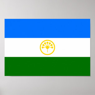 Patriottische Bashkortostan Vlag Poster