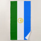 Patriottische Bashkortostan Vlag Strandlaken (Voorkant)