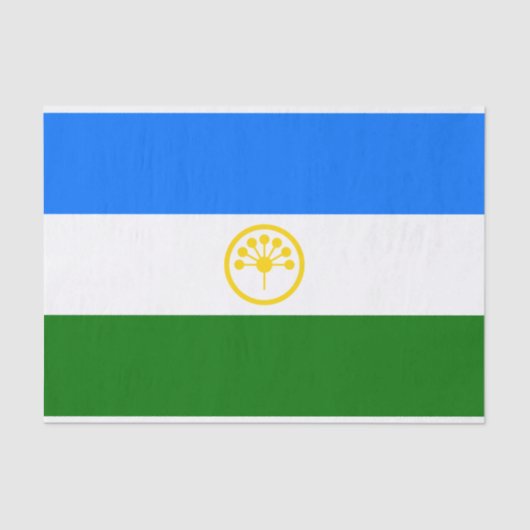 Patriottische Bashkortostan Vlag Tissuepapier (Voorkant)