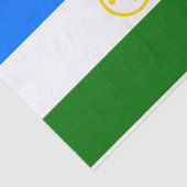 Patriottische Bashkortostan Vlag Tissuepapier (Detail)