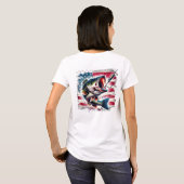 Patriottische Bass Vrouwen T-shirt (Achterkant volledig)