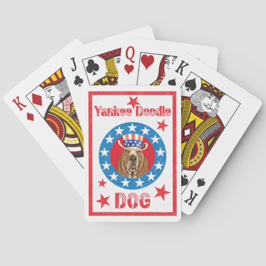 Patriottische Basset Speelkaarten (Achterkant)