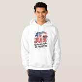 Patriottische BBQ 4 juli Graphic Hoodie (Voorkant volledig)