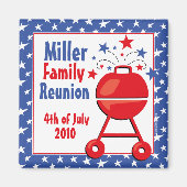 Patriottische BBQ Custom Magneet (Voorkant)